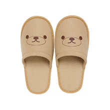 キッズアメニティの子供スリッパ（くま）