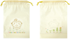 キッズアメニティの巾着袋（ベビー巾着）